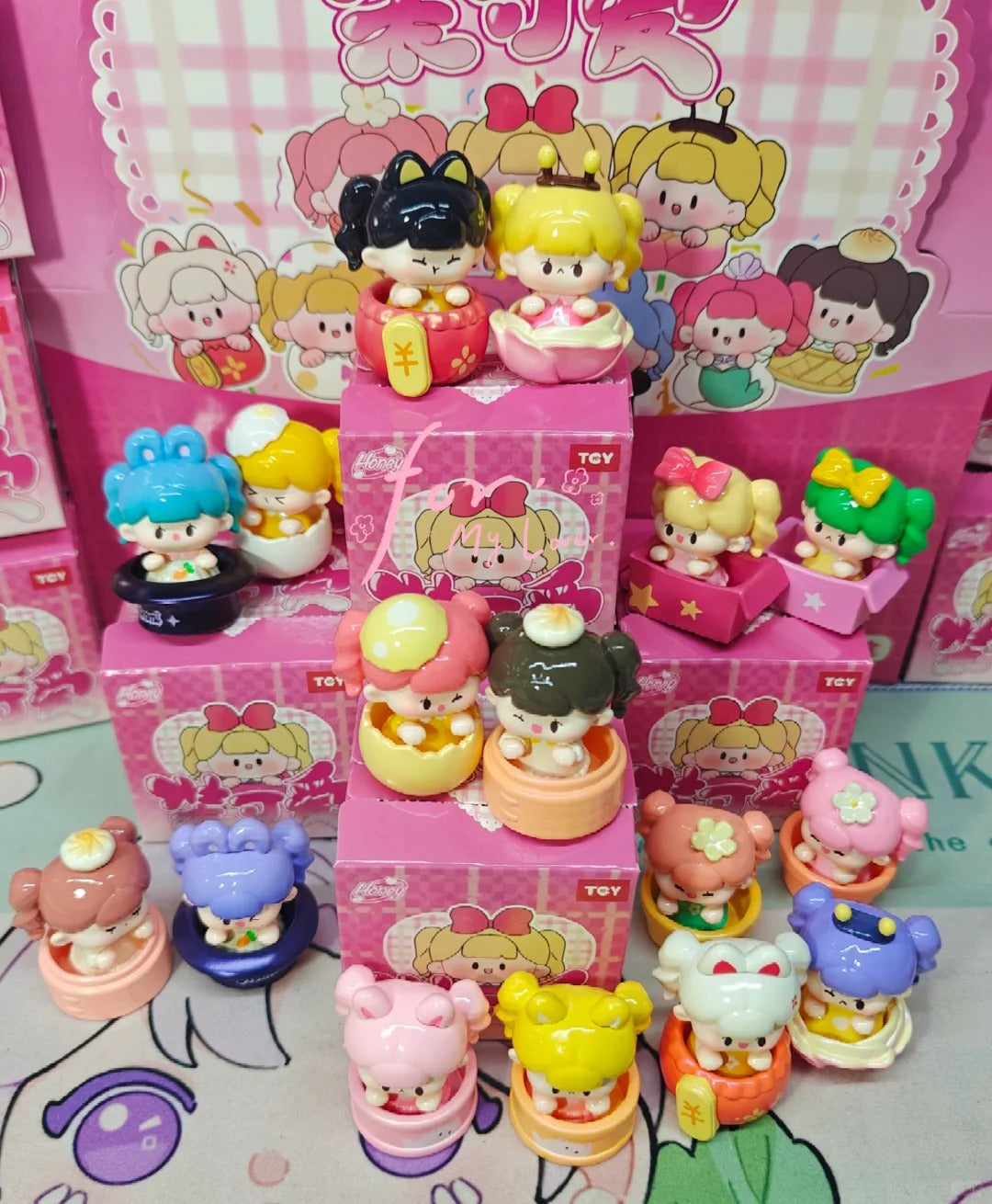 HiToy | Honey Cutie Girls In Baskets Mini beans Blind Box