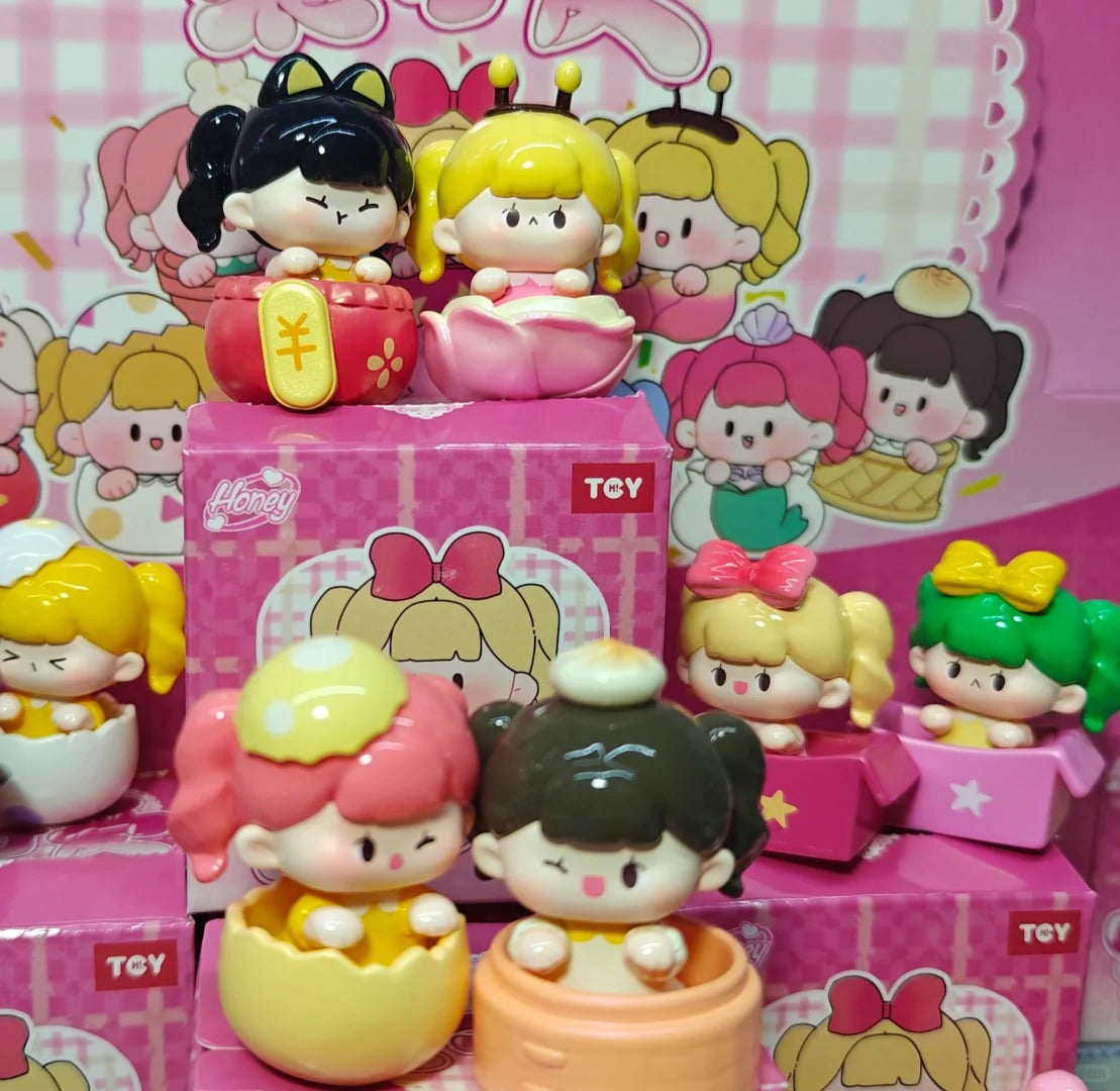 HiToy | Honey Cutie Girls In Baskets Mini beans Blind Box