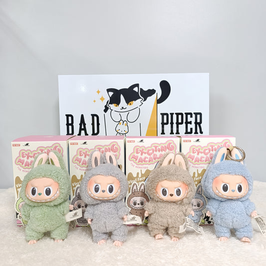 Pop Mart | The Monsters Labubu Exciting Macaron Series Vinyl Face [OPENED] Plush Blind Box