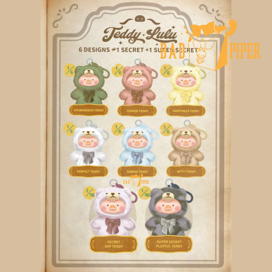 ToyZeroplus | LuLu the Piggy Vintage Teddy Shop Vinyl Face Plushies blind box