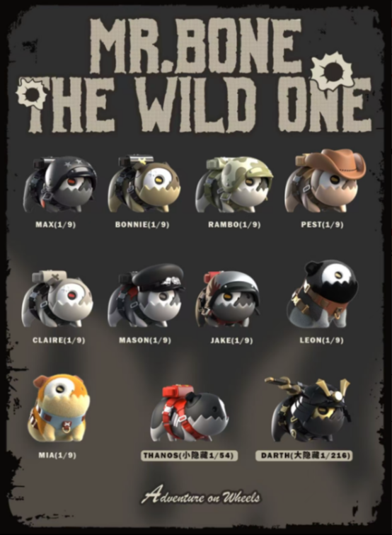 My Own Culture | Mr. Bone The Wild One Zombie Dogs Series Blind Box