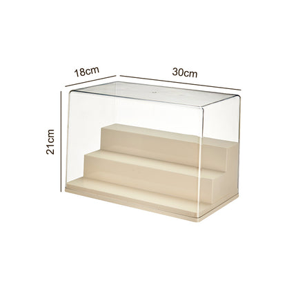 #912 Display Case for Blind Box (3 Layers) | Beige color theme | Acrylic display case | Toy Organizer Box | Toy Display Storage