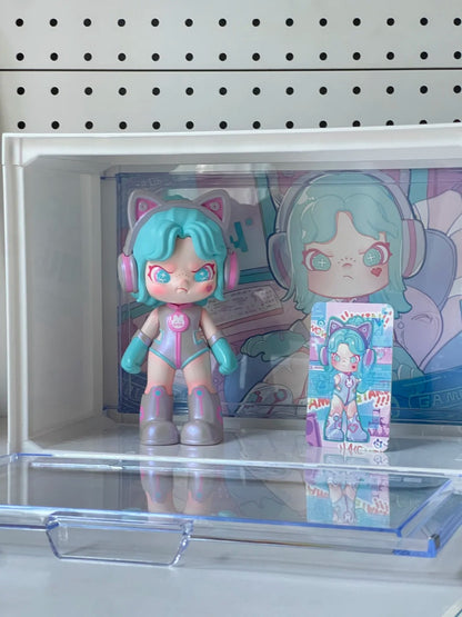 TNT SPACE | Dora: E-Girl Gamer Figure Futuristic Feeling - You Win (BLUE) Designed By TUTU Z