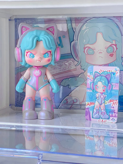 TNT SPACE | Dora: E-Girl Gamer Figure Futuristic Feeling - You Win (BLUE) Designed By TUTU Z