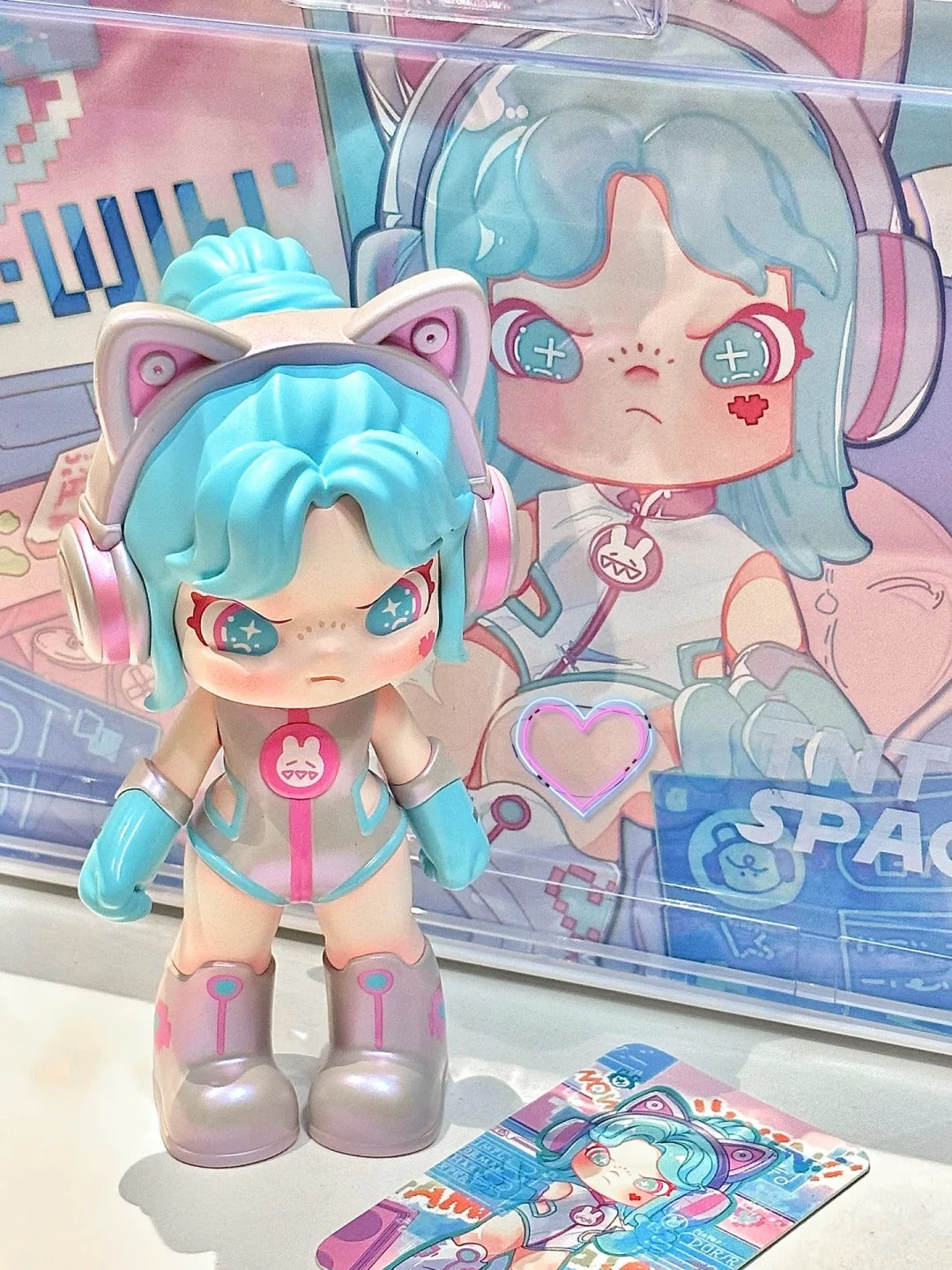 TNT SPACE | Dora: E-Girl Gamer Figure Futuristic Feeling - You Win (BLUE) Designed By TUTU Z