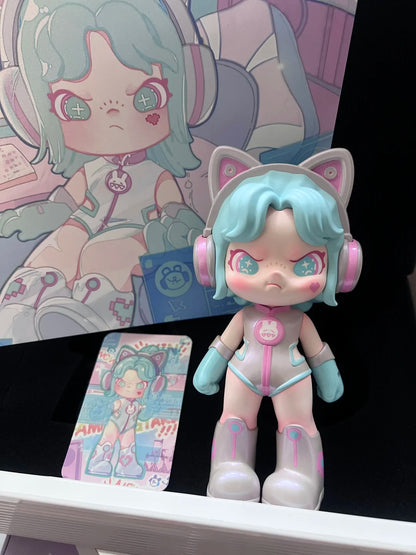 TNT SPACE | Dora: E-Girl Gamer Figure Futuristic Feeling - You Win (BLUE) Designed By TUTU Z