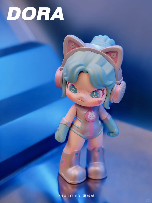 TNT SPACE | Dora: E-Girl Gamer Figure Futuristic Feeling - You Win (BLUE) Designed By TUTU Z