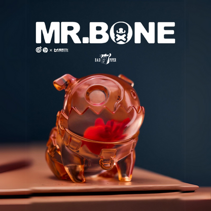 Mr. Bone Grylls Heart Beat (Transparent Pink)