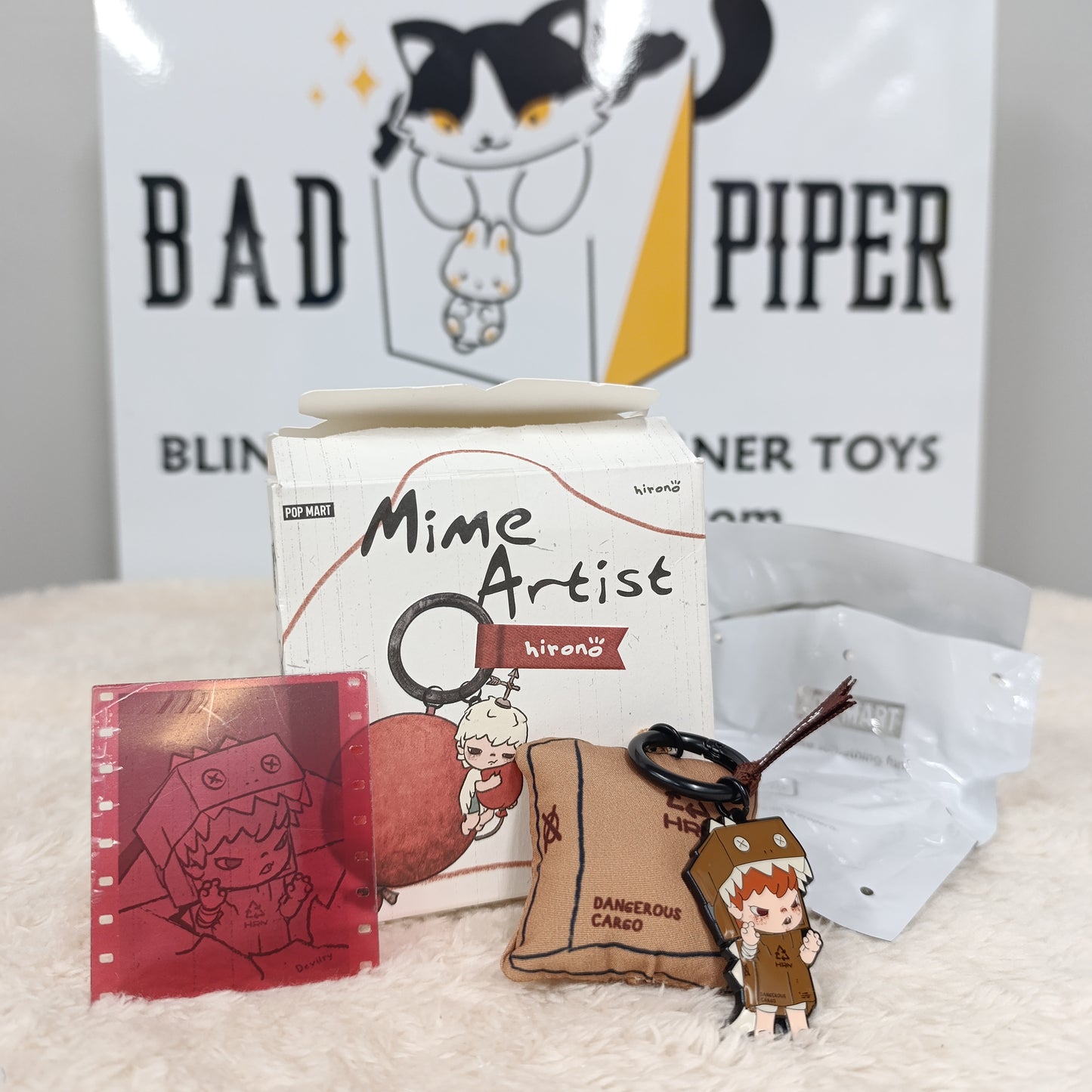 Pop Mart | Hirono Mime Artist Series Pendant [OPENED] Keychain Blind Box