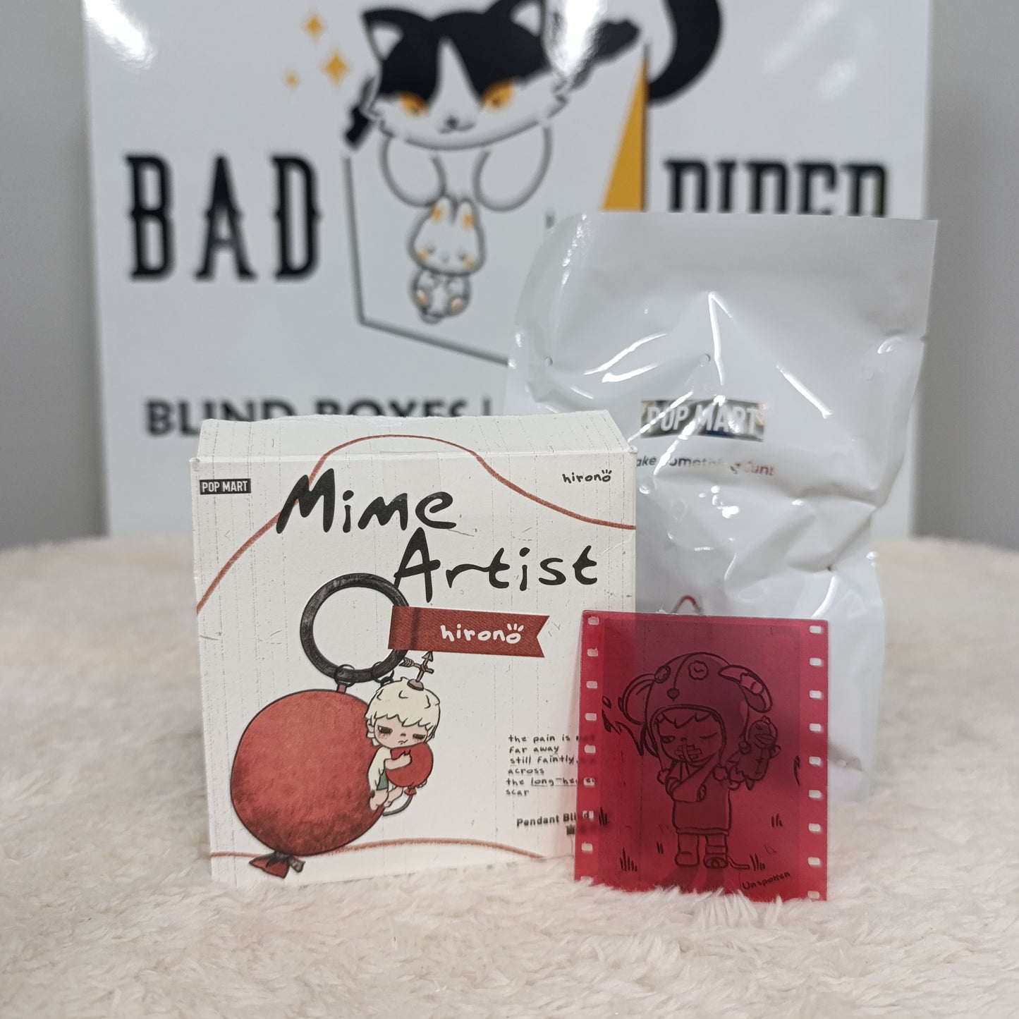 Pop Mart | Hirono Mime Artist Series Pendant [OPENED] Keychain Blind Box