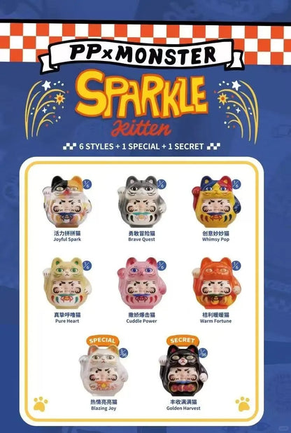 ToyZero+ | PPX Monster Sparkle Lucky Kitten Daruma Series Blind Box