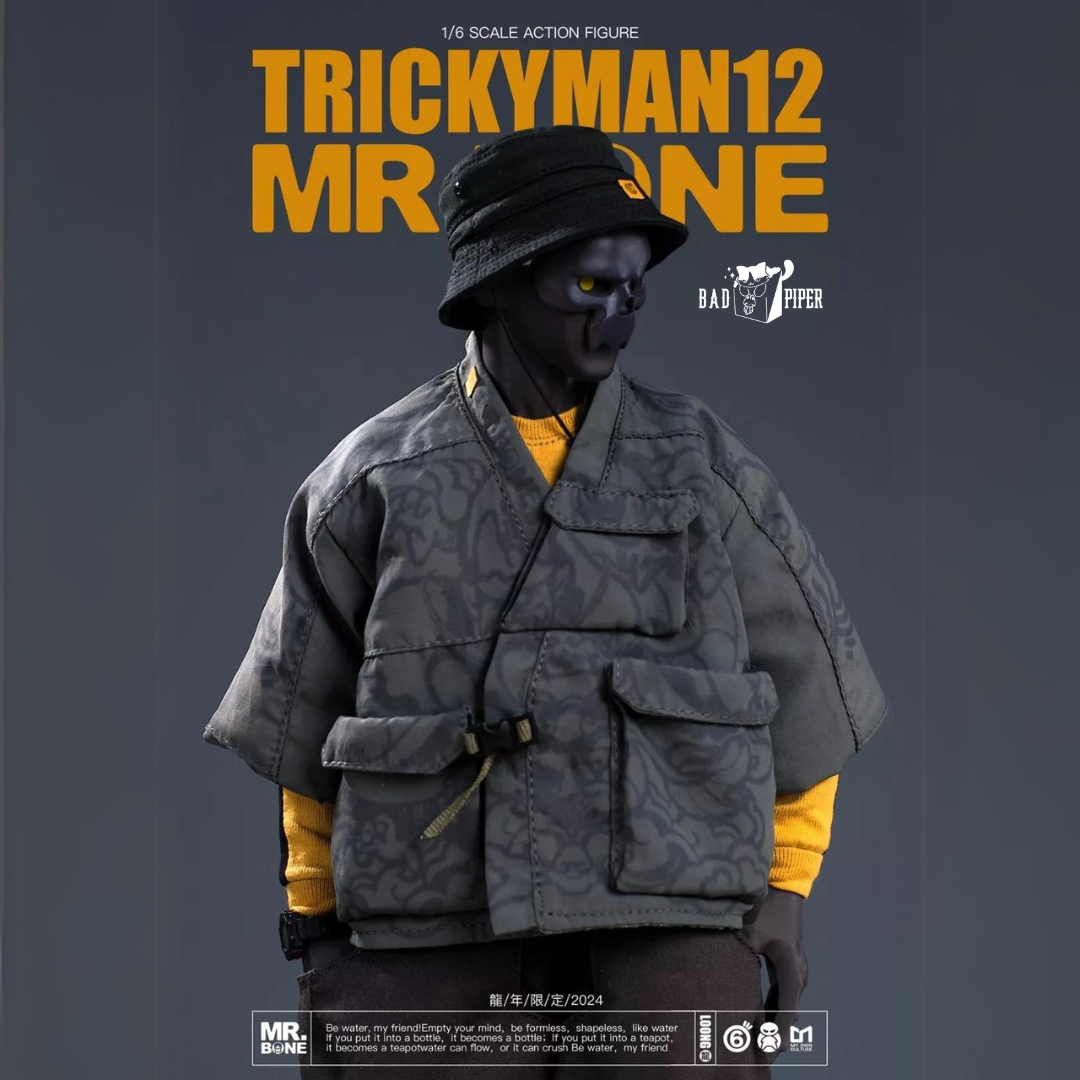 Mr. Bone x TRICKYMAN12 Year of the Loong 1/6 Action Figure (Black Skin Body)