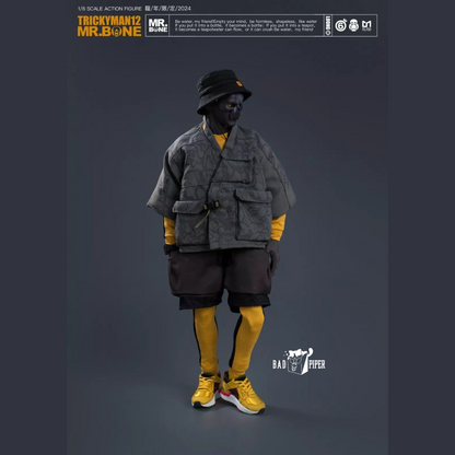 Mr. Bone x TRICKYMAN12 Year of the Loong 1/6 Action Figure (Black Skin Body)