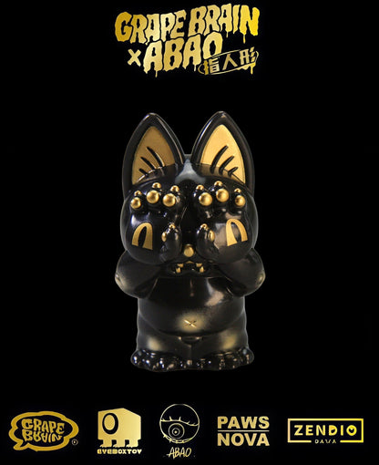 Paws Nova | Zendio Dawa Grape Brain x Abao x Eveboxtoy (BLACK AND GOLD) Series Blind Box