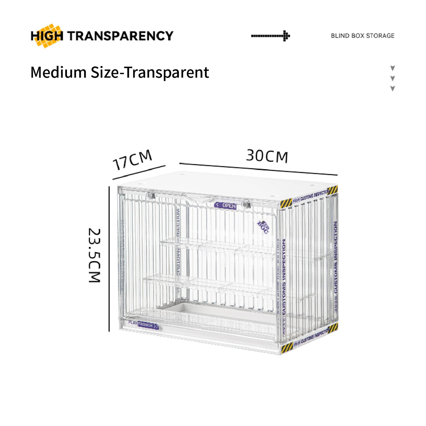 #908 & #909 Display Case for Blind Box | Toy Organizer Box | Container Acrylic Display | Toy Display Storage