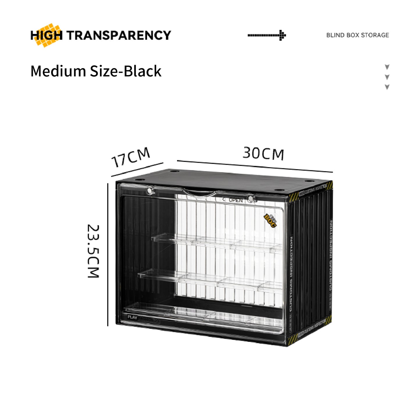 #908 & #909 Display Case for Blind Box | Toy Organizer Box | Container Acrylic Display | Toy Display Storage