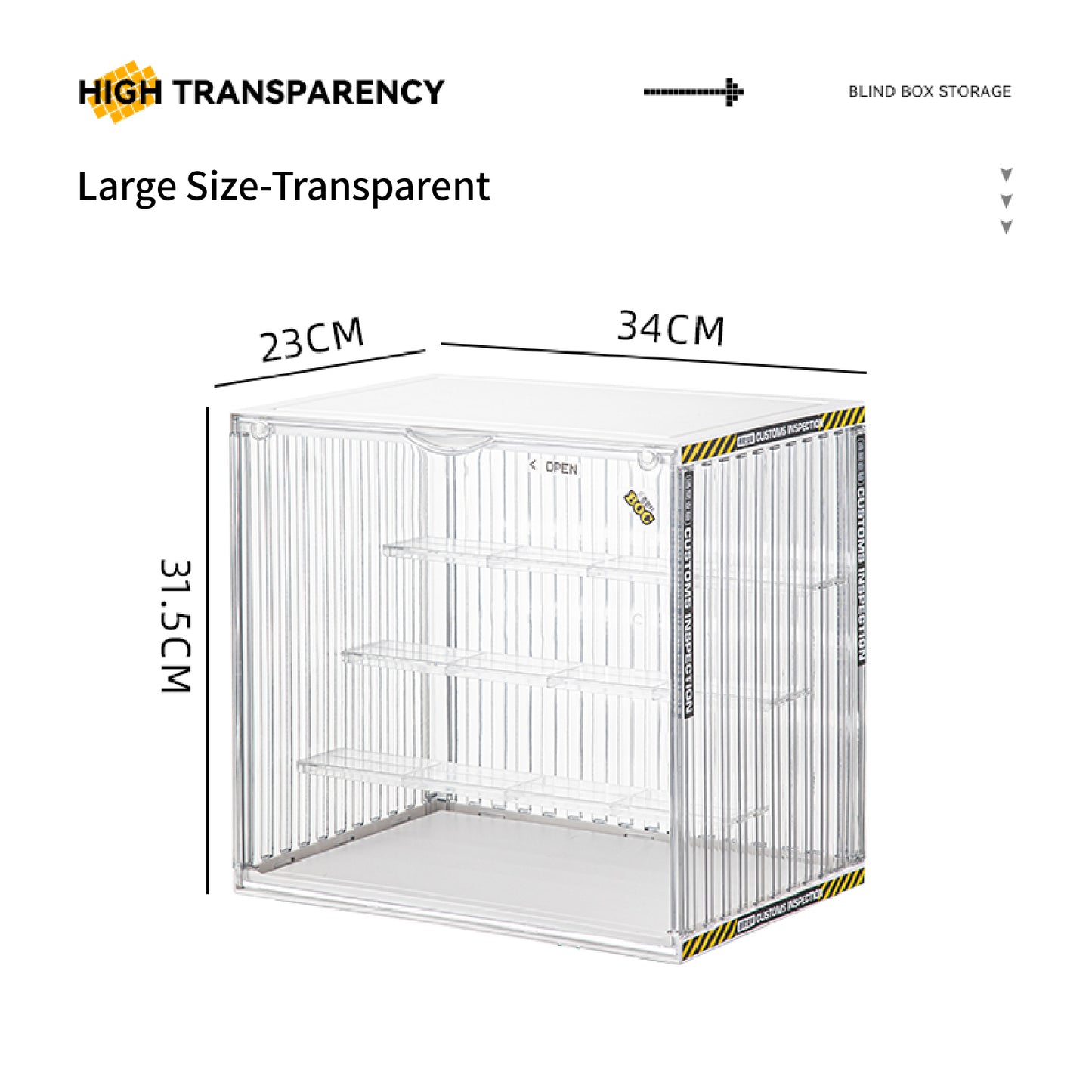 #908 & #909 Display Case for Blind Box | Toy Organizer Box | Container Acrylic Display | Toy Display Storage