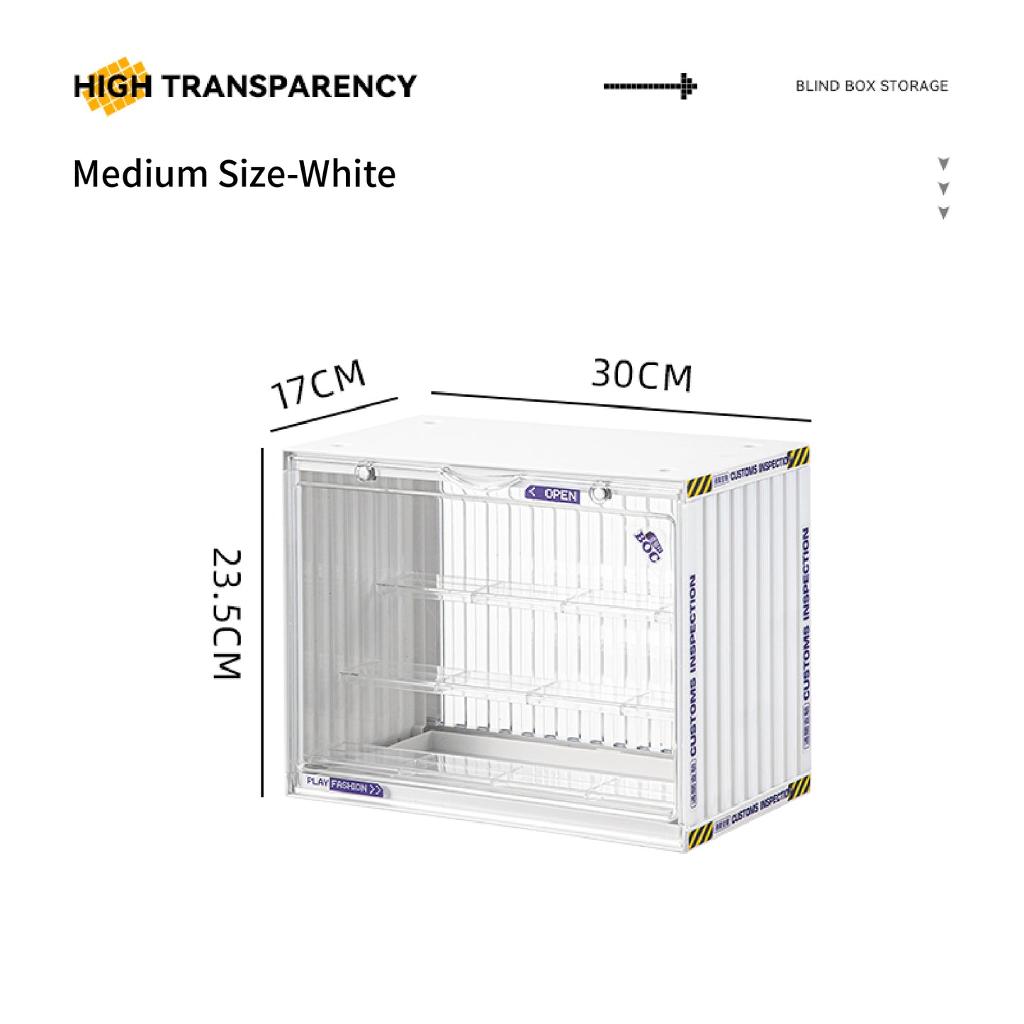 #908 & #909 Display Case for Blind Box | Toy Organizer Box | Container Acrylic Display | Toy Display Storage